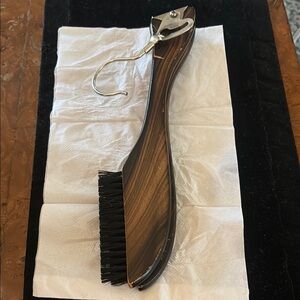 50’s Vintage Traveling Hanger with double Brush 18” long